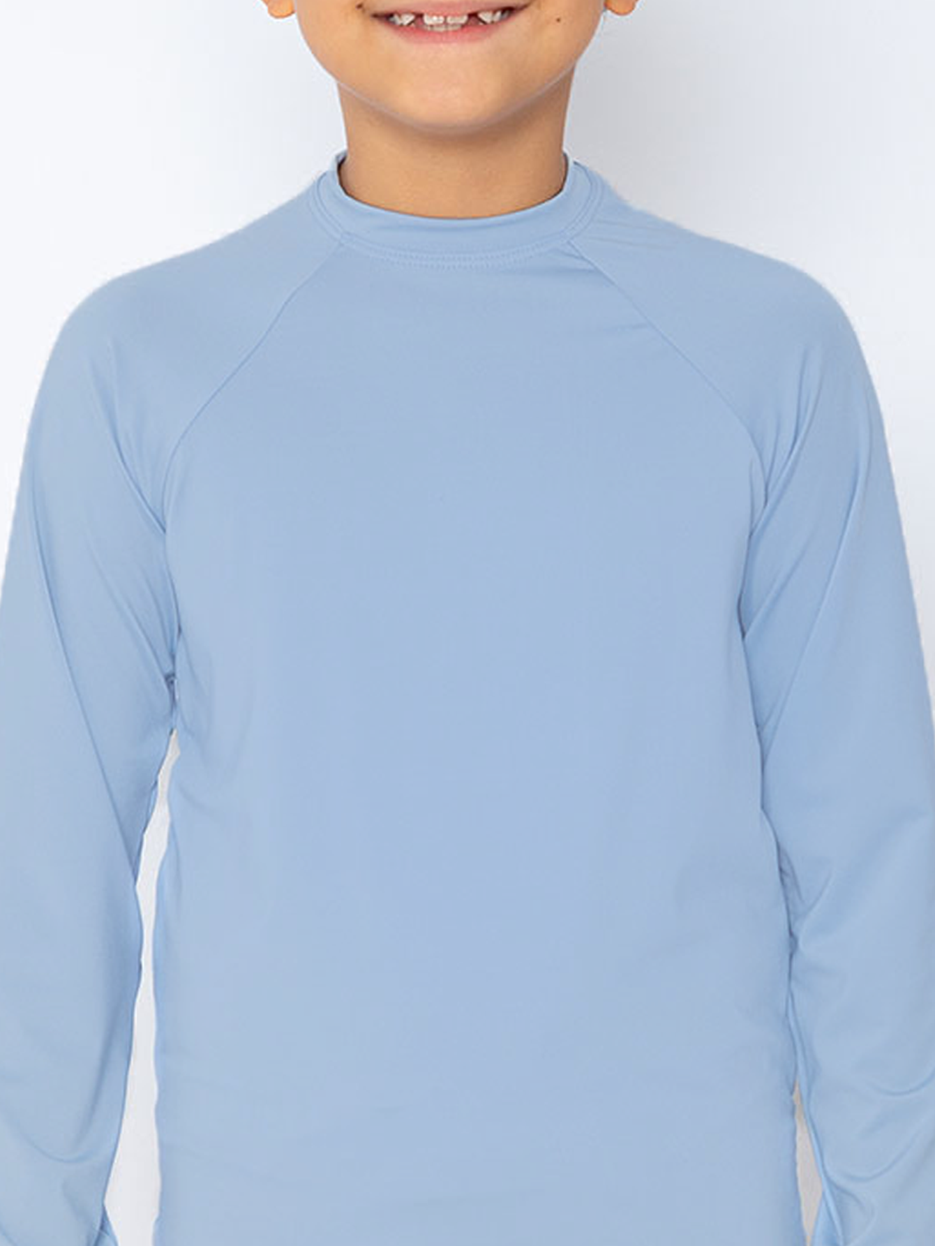 Camiseta UV Azul Bebê Individual