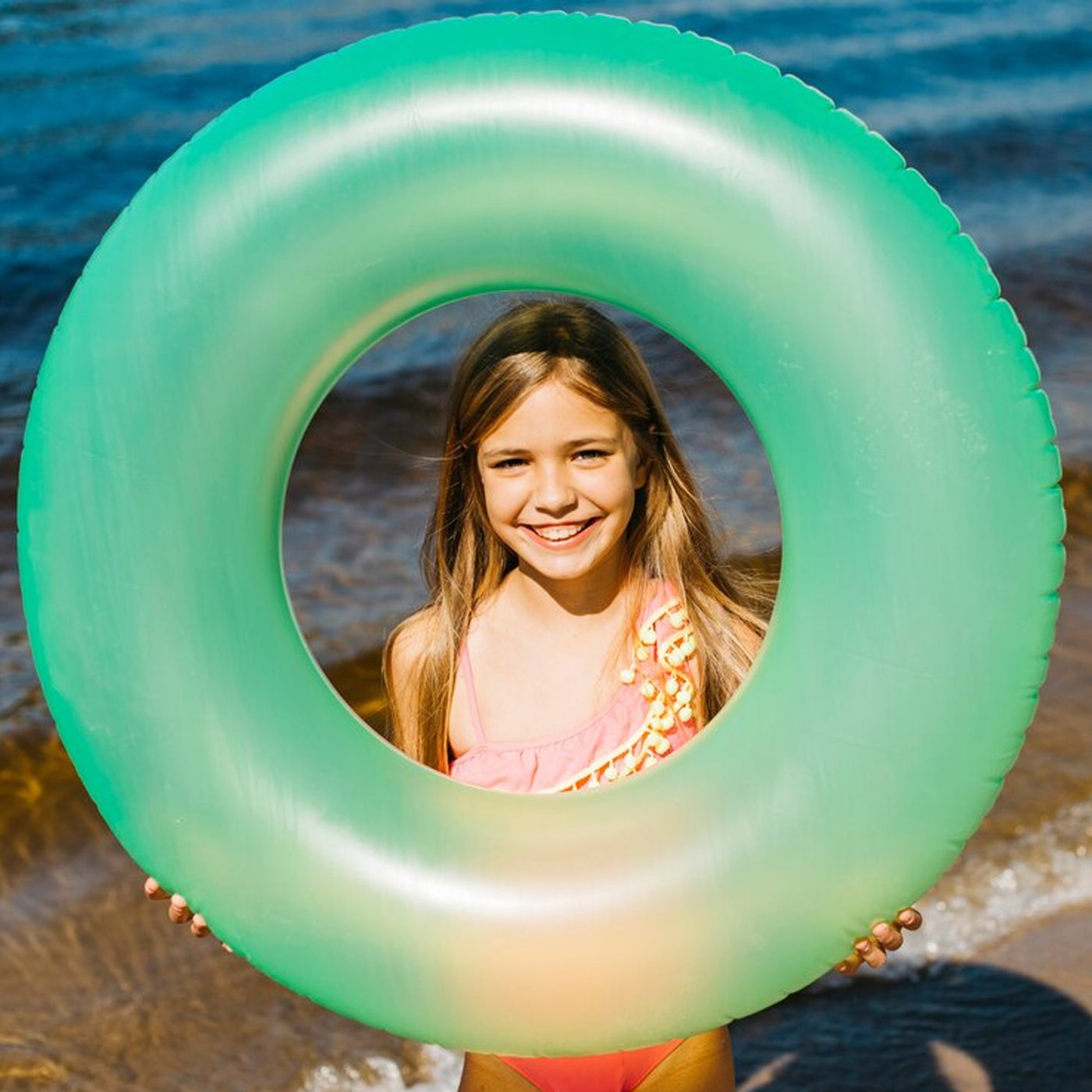Feminina moda praia Infantil